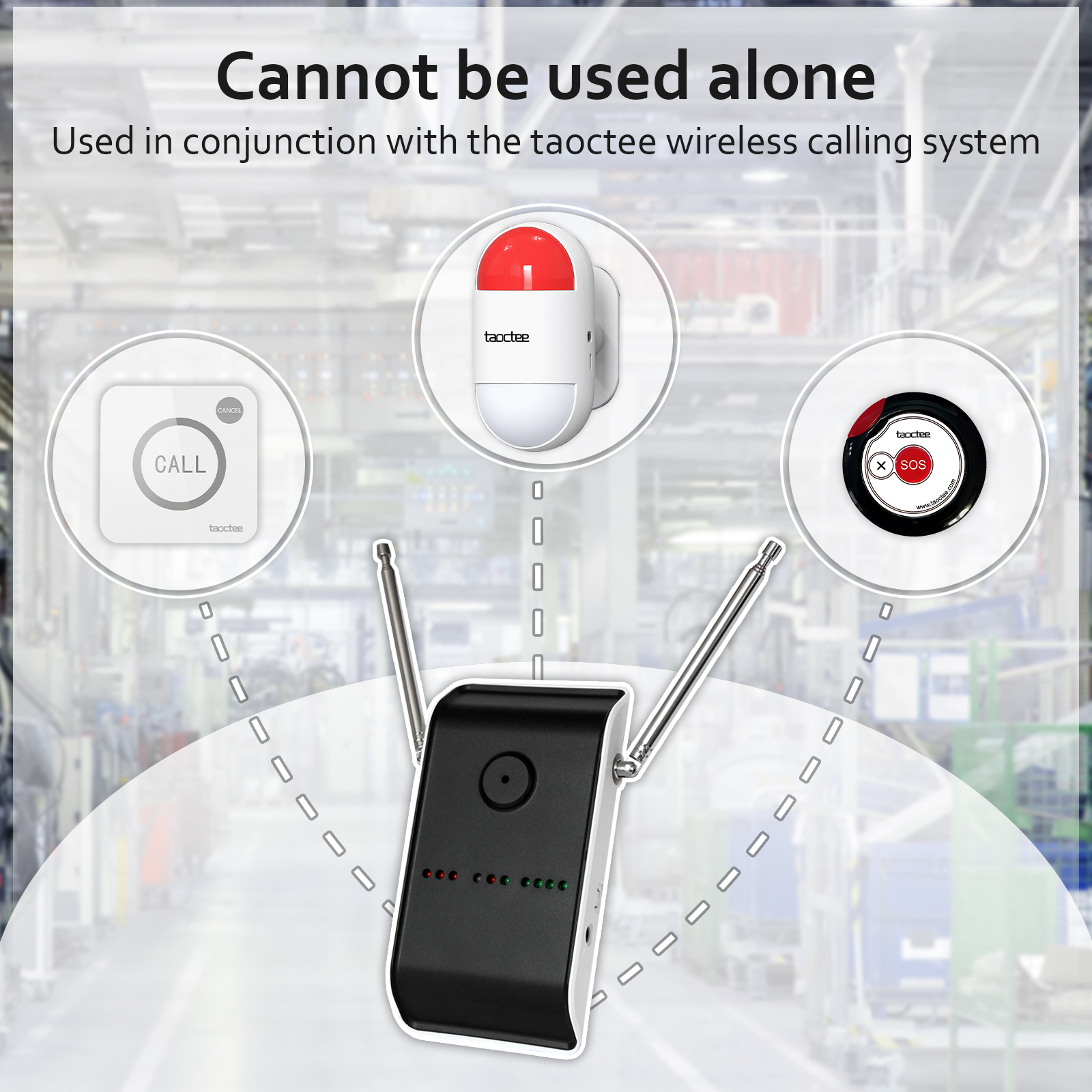 TAOCTEE Wireless Signal Amplifier for the Calling System Signal Booster Enlarge Signal Coverage an Optional Accessory (Can't Be Used Alone)